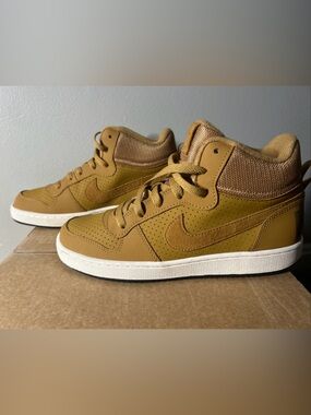 7Y (7 Men) Nike Men's Mustard/Tan High-Top Sneakers